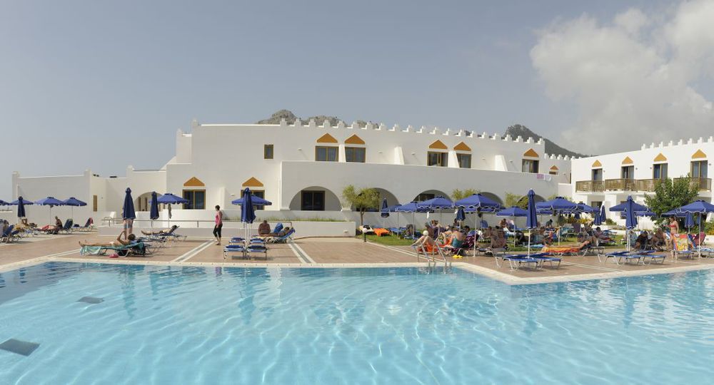 Alfa Hotel Kolymbia Bagian luar foto
